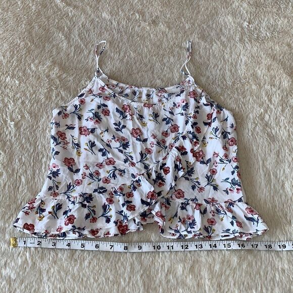 White floral print crop top - Picture 10 of 16